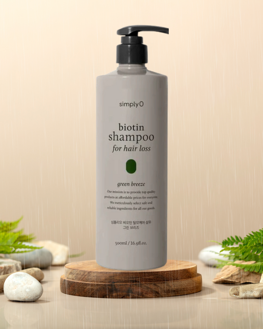 Biotin Shampoo for Hair Loss - Green Breeze