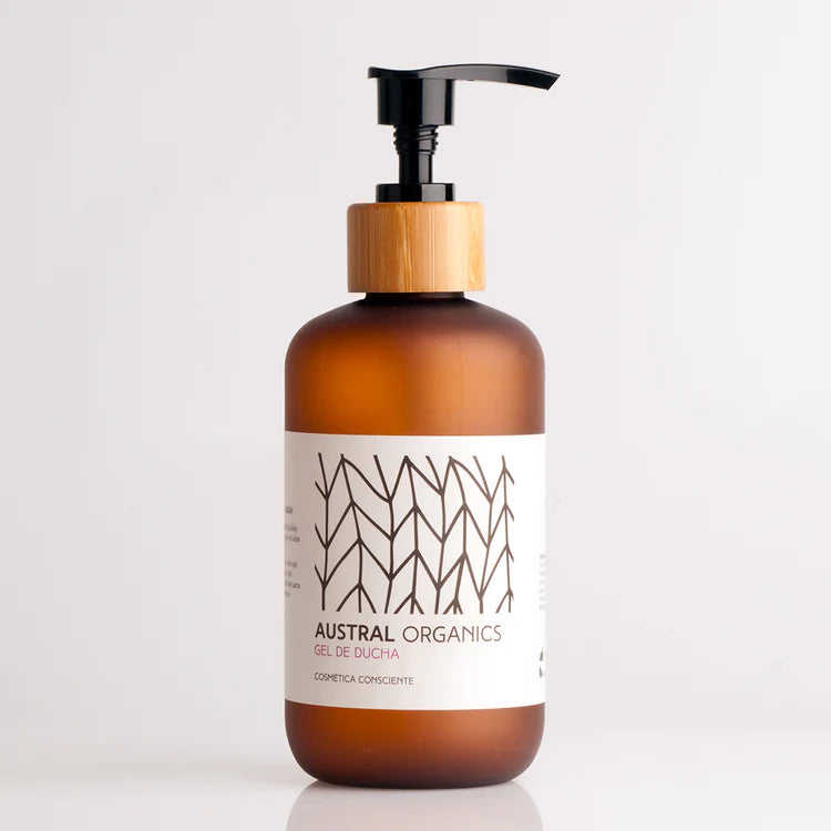 Gel de Ducha Natural Austral Organics - Manzanilla, Argán y Aloe Vera