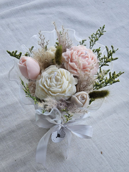 Arreglo de flores de vela