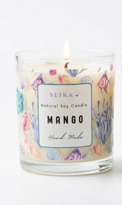 Vela de Soya Mango: Dulzura Tropical
